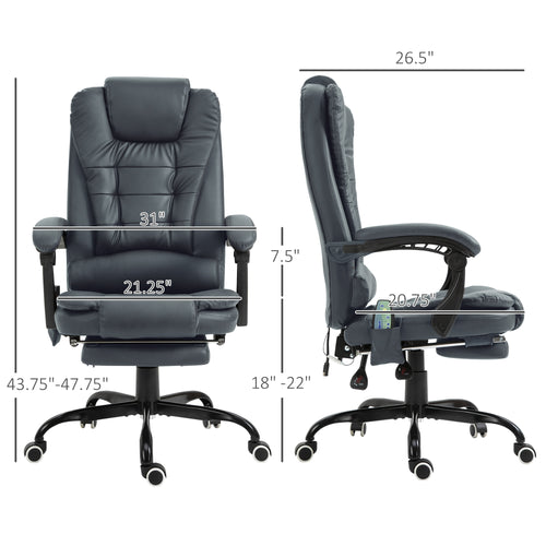 PostureLab™ ErgoMassage Pro — 7‑Point Vibrating Chair with High‑Back Support