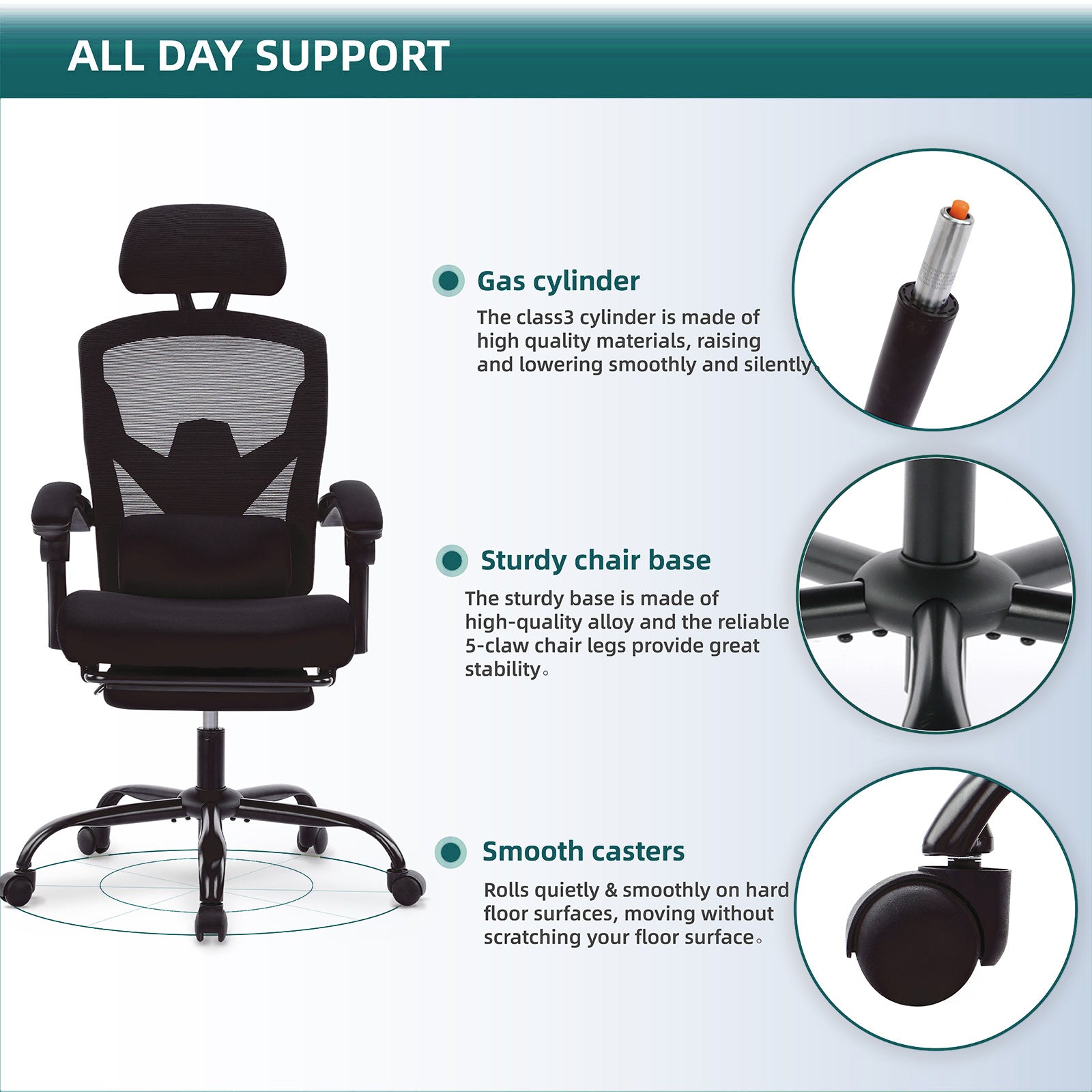 PostureLab™ Pro Ergonomic Recliner Chair — Full‑Body Support for Long Workdays