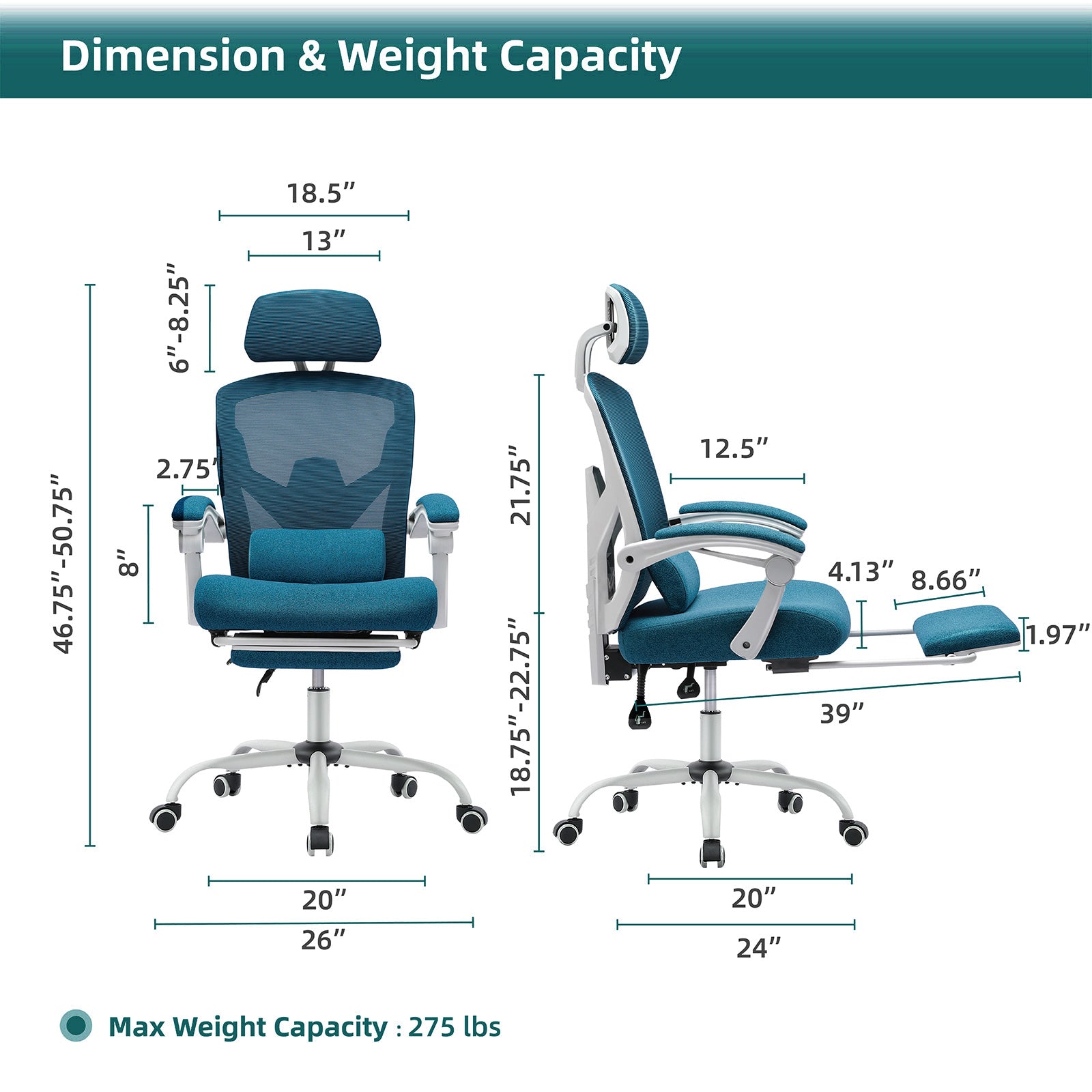 PostureLab™ Pro Ergonomic Recliner Chair — Full‑Body Support for Long Workdays