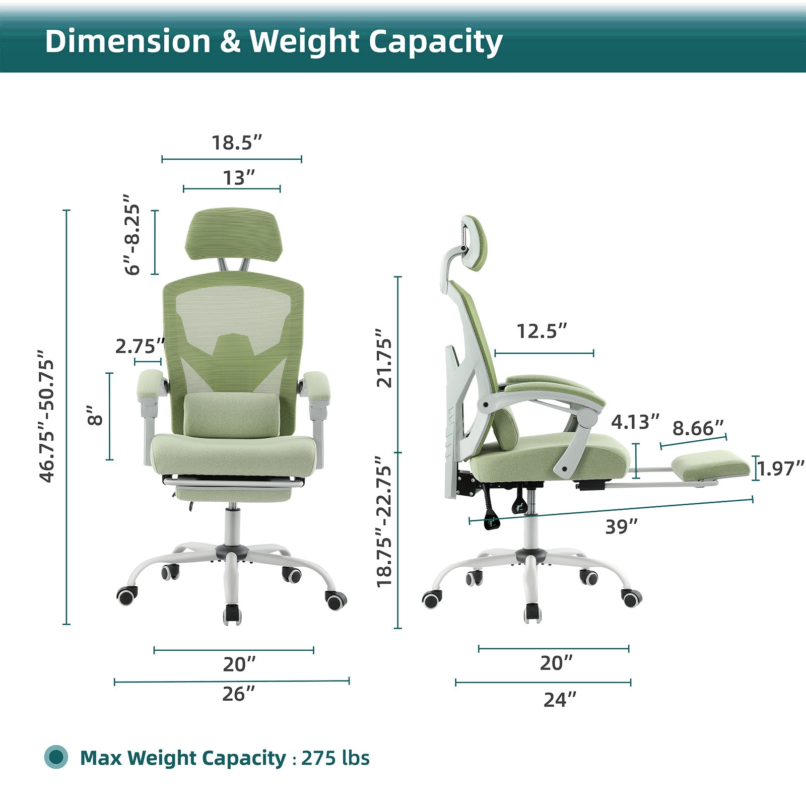 PostureLab™ Pro Ergonomic Recliner Chair — Full‑Body Support for Long Workdays