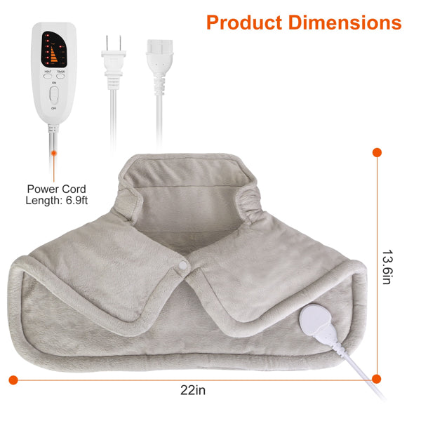 PostureLab™ Large Weighted Heating Pad For Neck And Shoulders