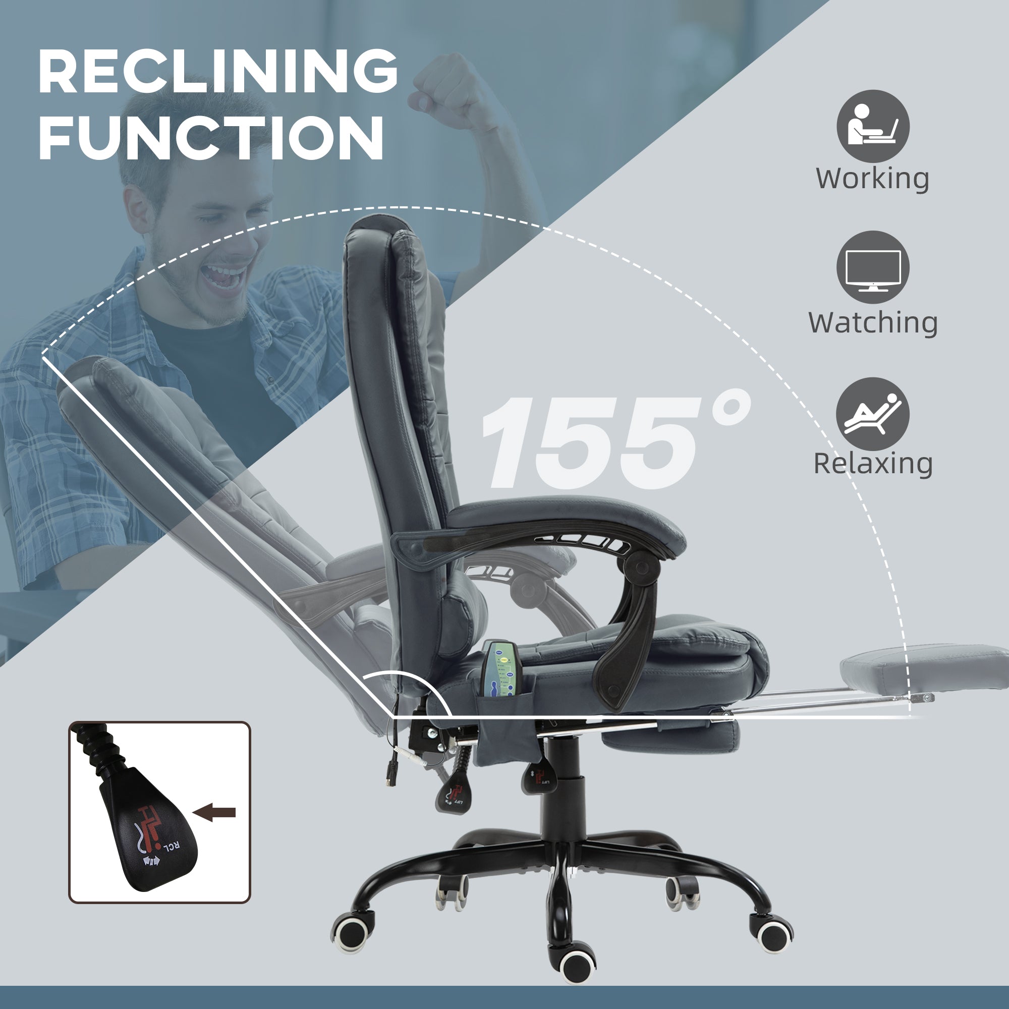 PostureLab™ ErgoMassage Pro — 7‑Point Vibrating Chair with High‑Back Support