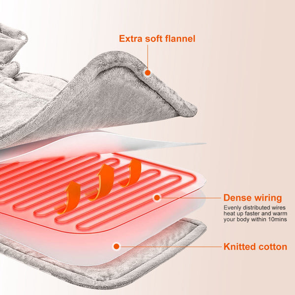 PostureLab™ Large Weighted Heating Pad For Neck And Shoulders