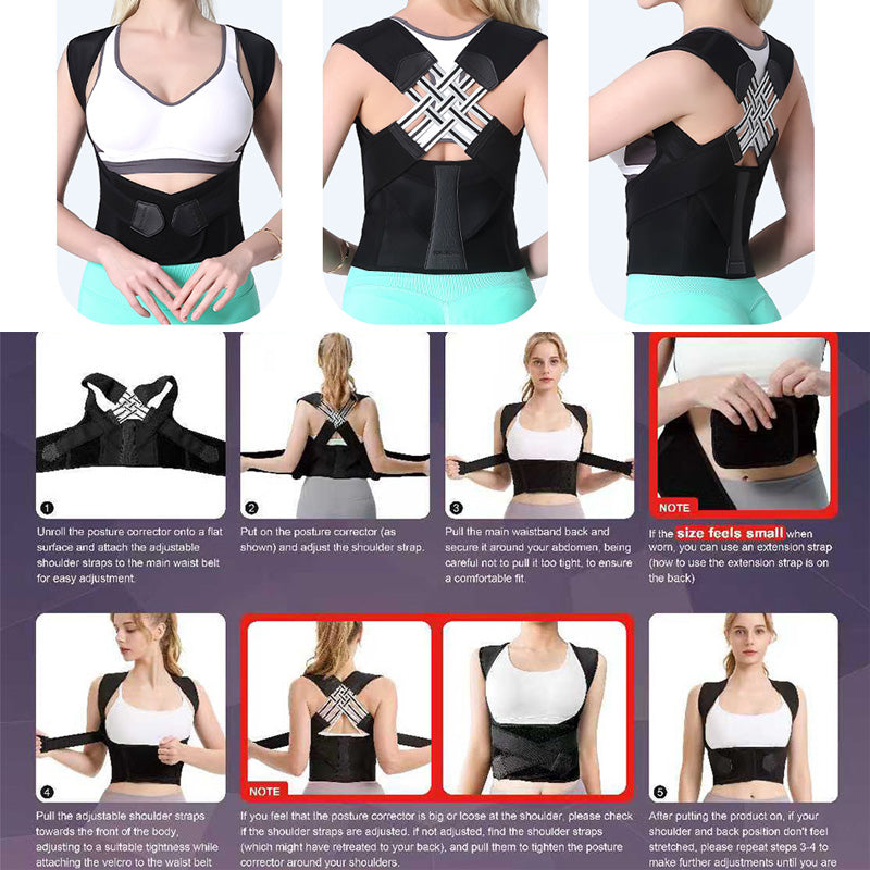 PostureLab™ Align Back Brace Posture Corrector – Adjustable Support for Daily Alignment