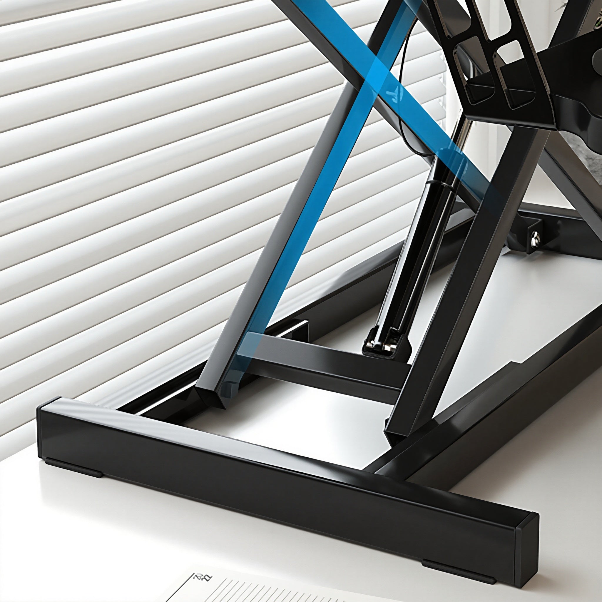 PostureLab™ Elevate32 Sit‑to‑Stand Desk Converter — Dual‑Monitor Riser with Wide Keyboard Tray