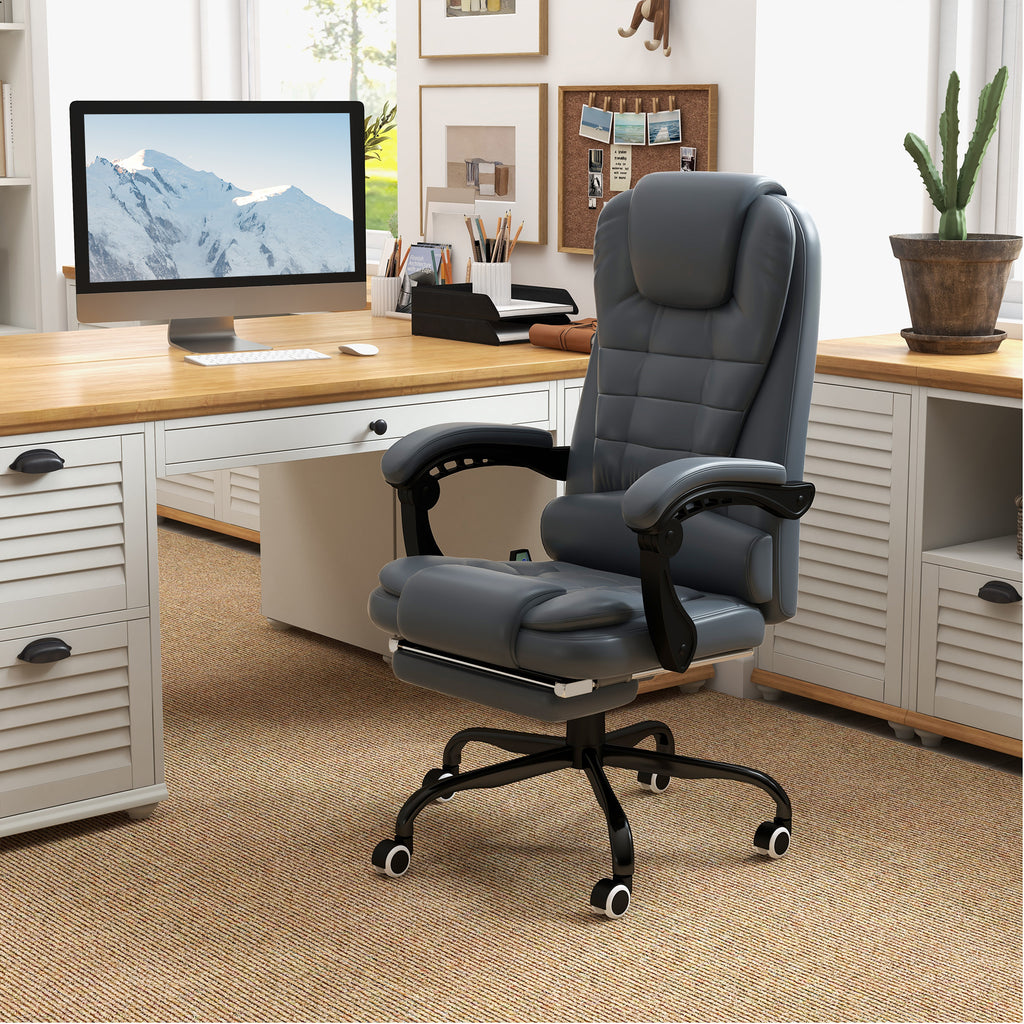 PostureLab™ ErgoMassage Pro — 7‑Point Vibrating Chair with High‑Back Support