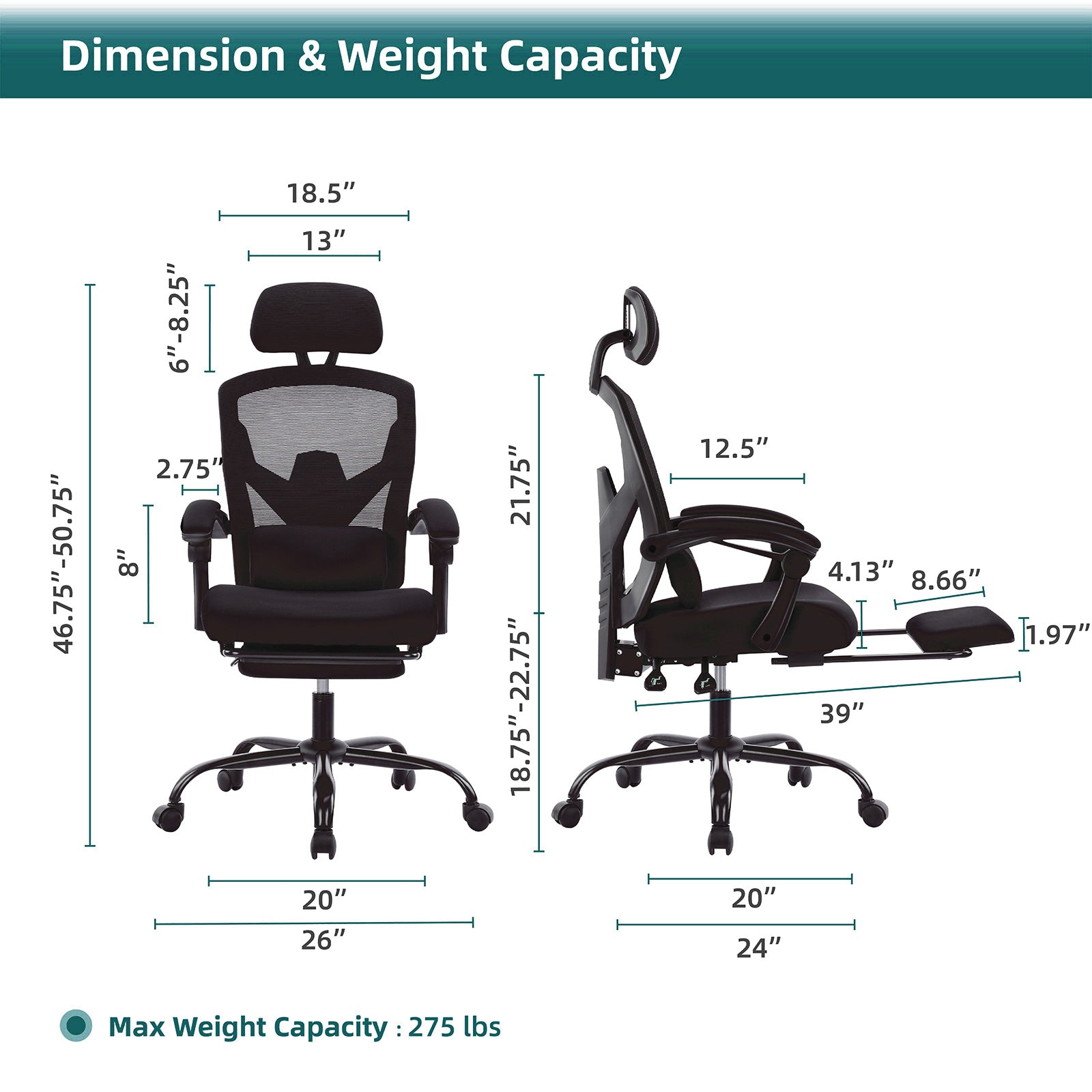 PostureLab™ Pro Ergonomic Recliner Chair — Full‑Body Support for Long Workdays