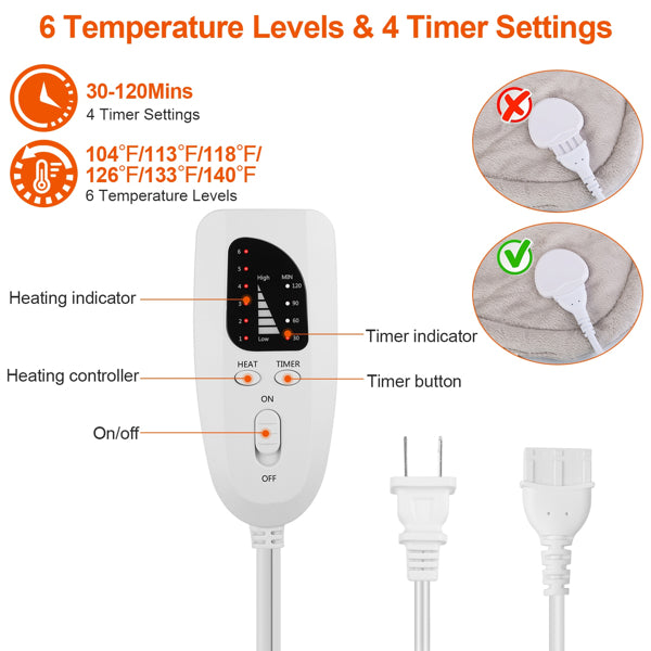 PostureLab™ Large Weighted Heating Pad For Neck And Shoulders