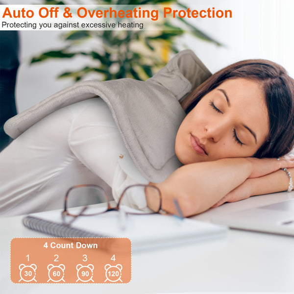 PostureLab™ Large Weighted Heating Pad For Neck And Shoulders